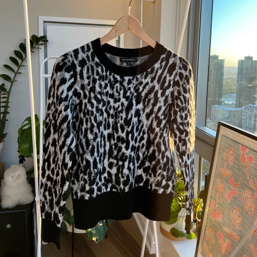 Banana Republic Animal Print Sweater